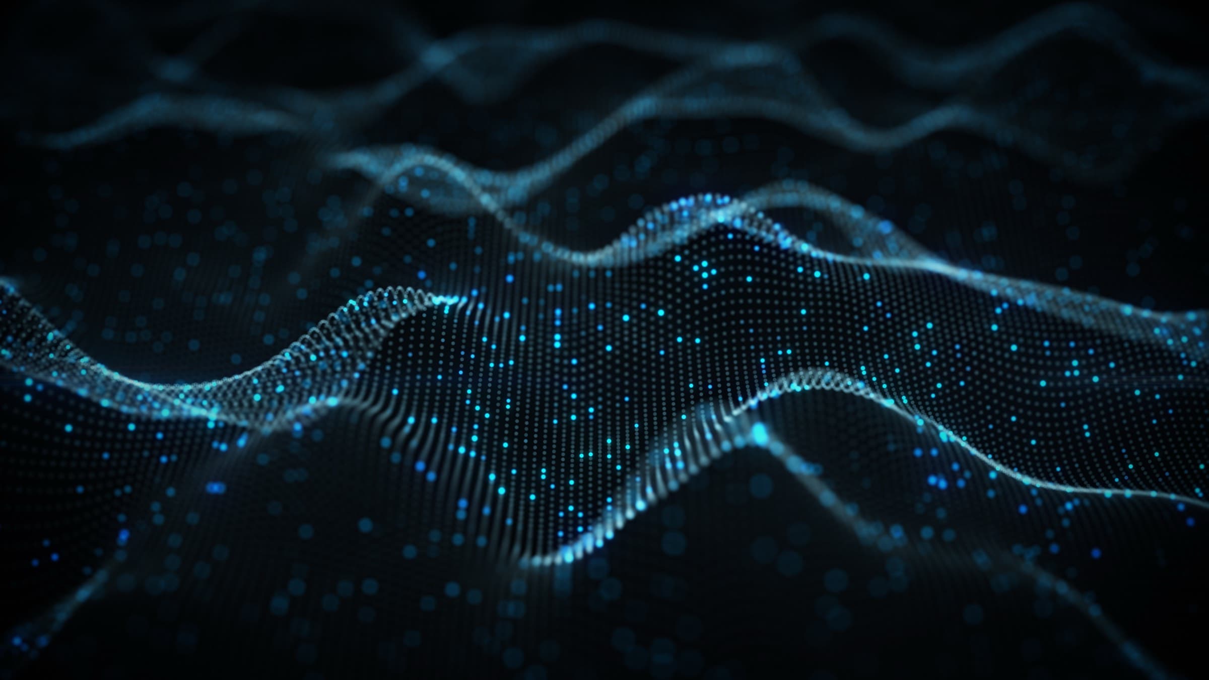 Carpathian threat intelligence feed, network traffic visualized as a field of connected data points