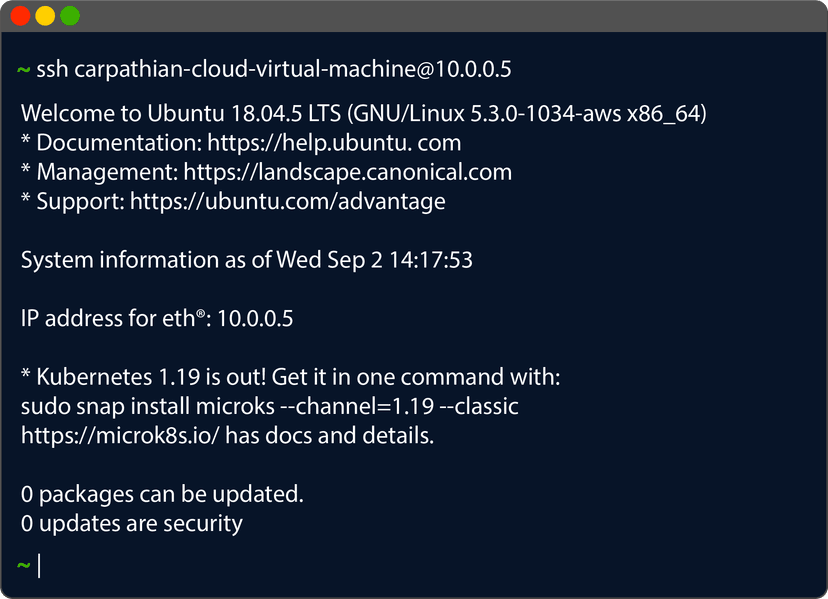 SSH Terminal Access for Cloud Servers